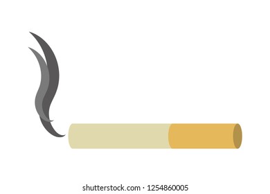 Cigarette symbol isolated