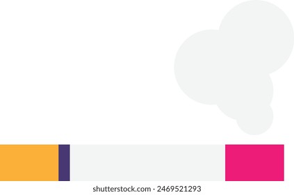 Cigarette Tobacco Smoking Icon Vector Flat Illustration