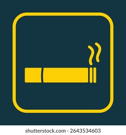 Cigarette trendy vector art design handsome amazing design colorful useful illustration.eps