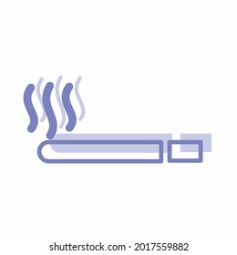Cigarette - Twins Style - app,logo,and ui.Vector file.EPS 10.Line style design.Editable stroke