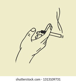 cigarette in vector
