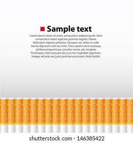 Cigarette vector background