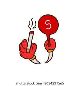 cigarette vector design with cartoon style