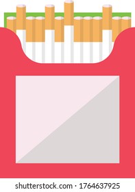 icono de color plano vector de cigarrillos 