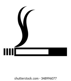 Cigarette vector icon. Illustration on white background.