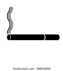 Cigarette vector icon. Illustration on white background.