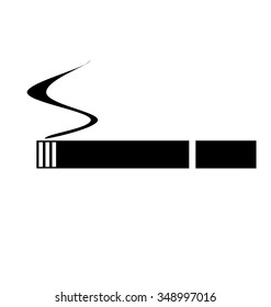 Cigarette vector icon. Illustration on white background.