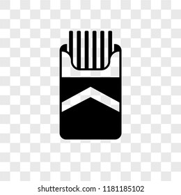 Cigarette vector icon isolated on transparent background, Cigarette logo concept