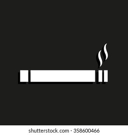 Cigarette -  vector icon with shadow
