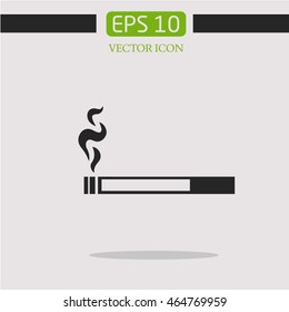Cigarette vector icon. smoking