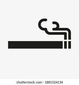 Icono vector de cigarrillo. Símbolo de tabaco.