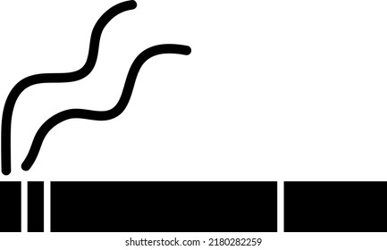 Cigarette vector icon. Smoking symbol icon on white background..eps
