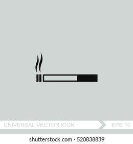 Cigarette vector icon. Smoking symbol.