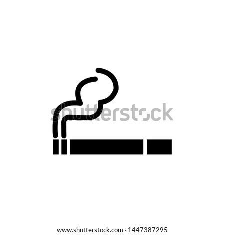 Cigarette vector icon. Smoking symbol icon