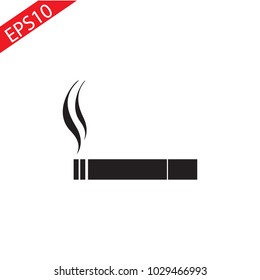 Cigarette vector icon. Smoking symbol.Flat .EPS10