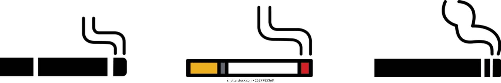 cigarette vector icon in trendy flat design