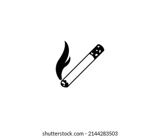 Zigarettenvektorsymbol einzeln. Zigarettenabbildung