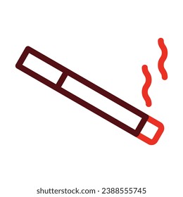 Vector De Cigarrillos Línea De Dos Iconos De Color Para Uso Personal Y Comercial.
