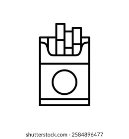 cigarettes box icon vector pack of cigarettes sign