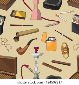 Cigarettes, Cigars and Smoking Accessories pattern