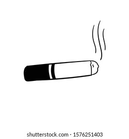 cigarettes doodle icon vector hand drawing