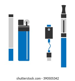 Cigarettes and electronic cigarette.