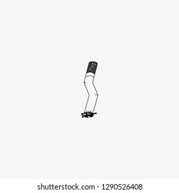 Cigarettes icon graphic element Illustration template design