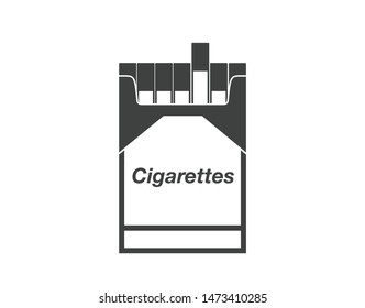 Cigarettes  icon. Cigarettes pack vector design. 