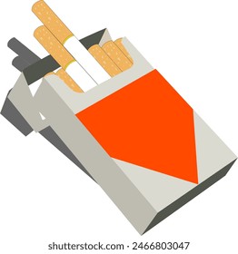 Cigarettes package, for design, logo, print, background, other digital art needs.