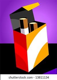 cigarettes in a packet	