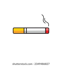Cigarettes and smoke Icon design and vector illustration.