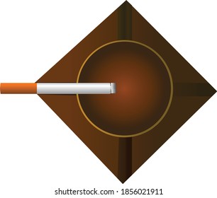 cigarettes for smokers on a wooden tray