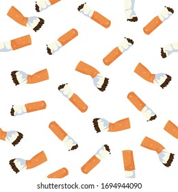 Cigarettes Vector illustration Seamless pattern