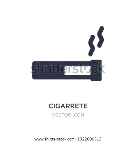 cigarrete icon on white background. Simple element illustration from Alcohol concept. cigarrete sign icon symbol design.