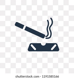 Cigarrete vector icon isolated on transparent background, Cigarrete transparency concept can be used web and mobile