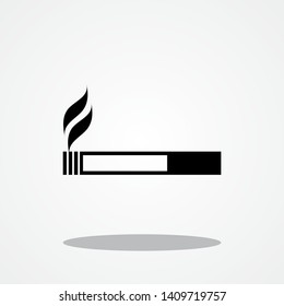 Cigarrette Icon With Gray Shadow