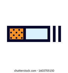 Cigarrette. Simple Vector Color Icon.