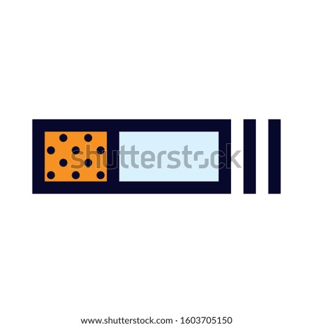 Cigarrette. Simple Vector Color Icon.