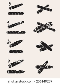 Cigars Set. Vector