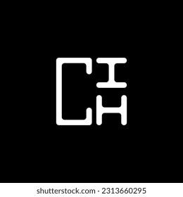 CIH letter logo creative design with vector graphic, CIH simple and modern logo. CIH luxurious alphabet design  