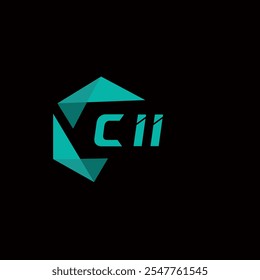 CII creative minimalist letter logo. CII unique vector initials alphabet letter logo design 
