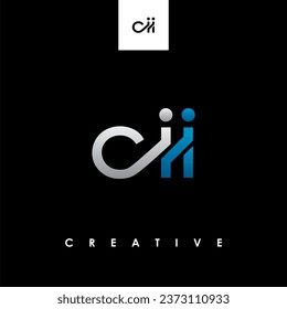 CII Letter Initial Logo Design Template Vector Illustration