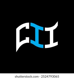 CII logo design, CII simple and modern logo. CII luxurious alphabet design  
