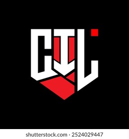 Diseño abstracto del logotipo de la letra de CIL. CIL diseño único. CIL.
