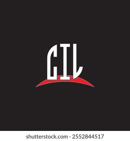 CIL letter logo design with white background in illustrator, vector logo modern alphabet font