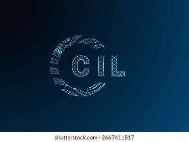 CIL low poly letter logo vector design. CIL lower poly logo design. CIL unique low poly logo design.