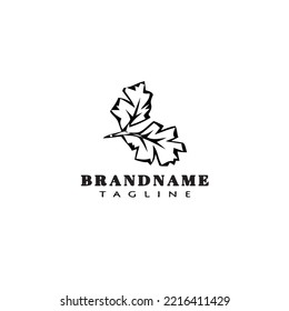 cilantro logo cute icon design template black modern isolated vector illustration