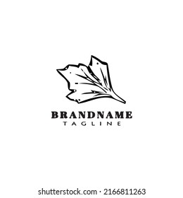 cilantro logo icon design template black modern isolated vector