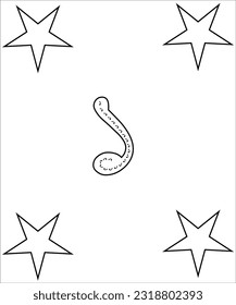 Cildreen coloring paje of bangla number