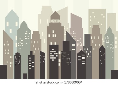 cily architecture silhouette sityscape building town vector 